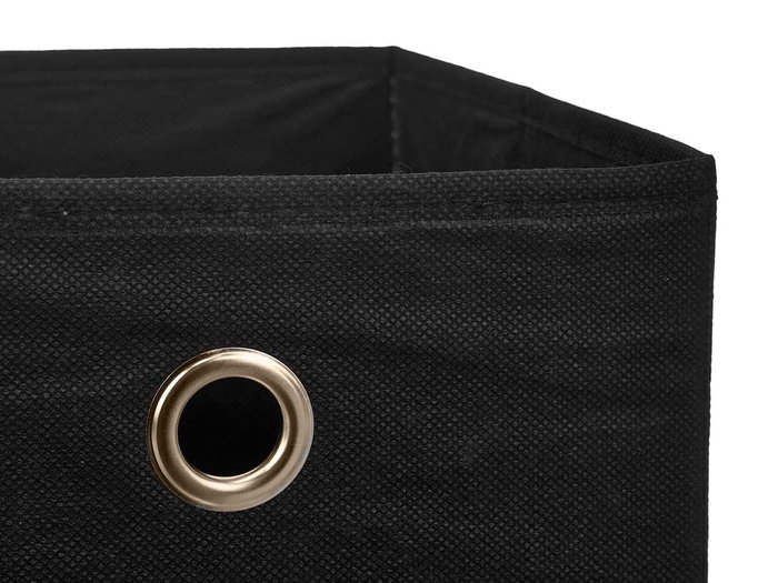 Kipit Caja Organizadora Plegable 20x20x20 cm con Tapa, Surtido de Colores (Blanco, Gris, Negro), Tela y Cartón (Set de 24)