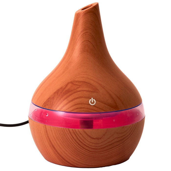 Home Deco Factory Difusor Ambientador LED Efecto Madera USB Pour Elle