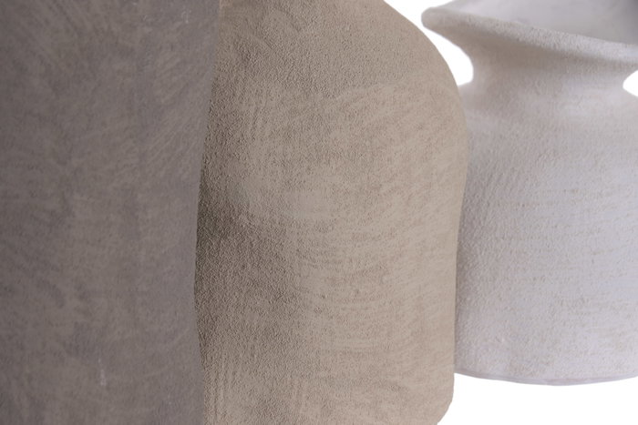 DKD Home Decor Set de 3 Jarrones de Gres Multicolor VASET