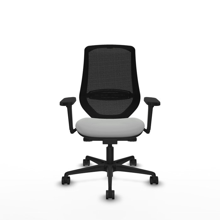 PIQUERAS Y CRESPO Silla de oficina Mardos con mecanismo Sincro/Traslack Gris claro y Negro