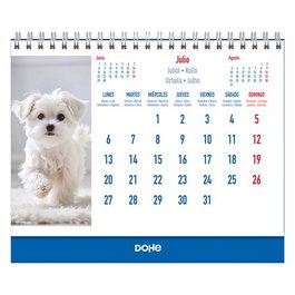 Dohe Calendario de Sobremesa 2026 Imágenes de Perros 150x210 mm