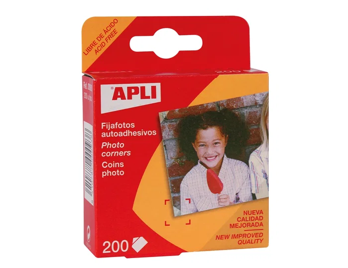Apli Fijafotos Adhesivos de 15 x 15 mm, Caja de 200 unidades