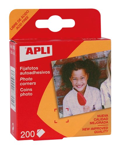 Apli Fijafotos Adhesivos de 15 x 15 mm, Caja de 200 unidades