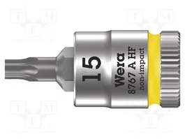 WERA Vaso Torx®-bit TX15 1/4 pulgadas 28mm Zyklop