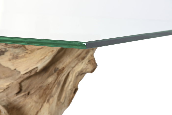 DKD Home Decor Consola Negro Natural 50 x 90 x 160 cm Teca Hierro