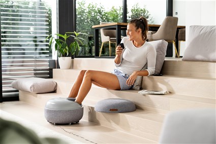 Beurer FM-120 Aparato de Masaje para Pies 2 en 1 Shiatsu con Compresión de Aire para Relajación