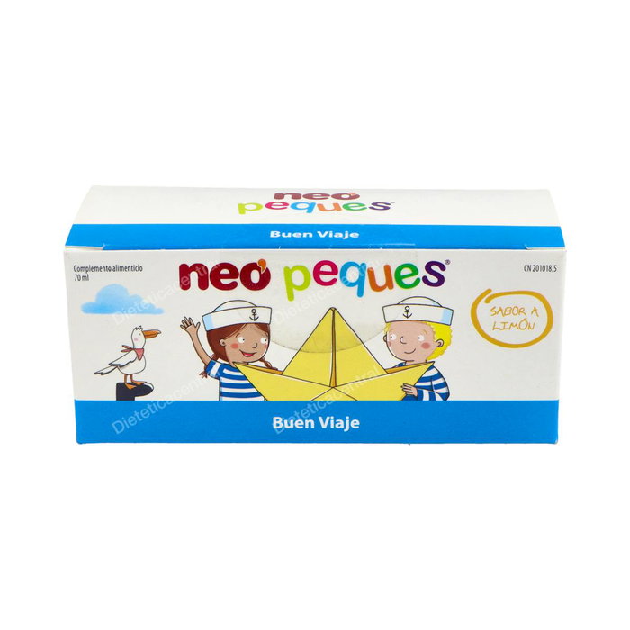 NEO Neo Peques Buen Viaje 7Viales Calmante Antiemético para Viajes con Jengibre Melisa y Manzanilla Sabor Limón NEO Neo Peques Buen Viaje 7Viales Calmante Antiemético para Viajes con Jengibre Melisa y Manzanilla Sabor Limón