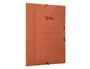 Liderpapel Carpeta de Gomas Tres Solapas Cartón Compacto Folio Color Cuero