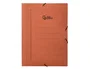 Liderpapel Carpeta de Gomas Tres Solapas Cartón Compacto Folio Color Cuero