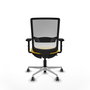 PIQUERAS Y CRESPO Silla de oficina Haches Amarillo y Blanco