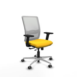 PIQUERAS Y CRESPO Silla de oficina Haches Amarillo y Blanco