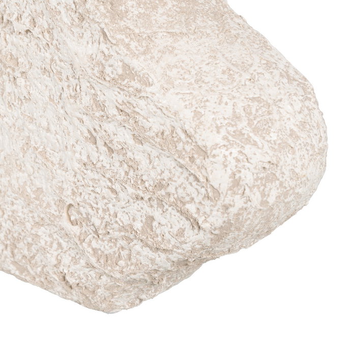 Jarrón Blanco Rústico Cerámica 28 X 8 cm