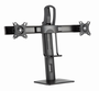 GEMBIRD MS-D2-01 Soporte para Monitor de Escritorio Negro