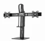 Gembird MS-D2-01 Soporte para dos monitores de hasta 27 pulgadas