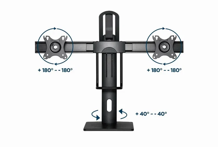 Gembird MS-D2-01 Soporte para dos monitores de hasta 27 pulgadas Gembird MS-D2-01 Soporte para dos monitores de hasta 27 pulgadas