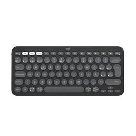 Logitech Pebble Keys 2 K380s - Teclado Inalámbrico Bluetooth Silencioso y Multidispositivo, Compatible con Logi Bolt, Diseño Compacto y Sostenible, Grafito
