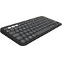Logitech Pebble Keys 2 K380s - Teclado Inalámbrico Bluetooth Silencioso y Multidispositivo, Compatible con Logi Bolt, Diseño Compacto y Sostenible, Grafito