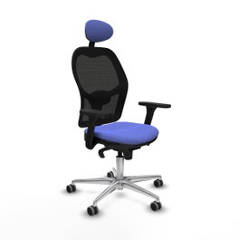 PIQUERAS Y CRESPO Silla de oficina Jorquera Azul claro/Negro