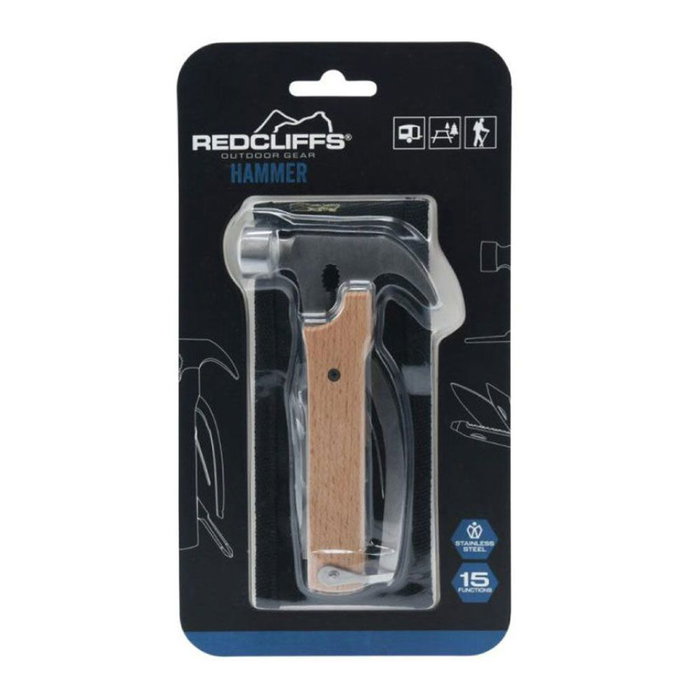 Redcliffs Martillo Multifunción 15 Funciones con Bolsa de Almacenamiento, 13 cm