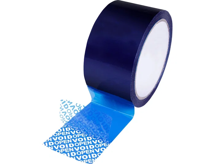 Q-connect Cinta de Seguridad Precinto Postal Azul con Mensaje VOID, 35 m x 33 mm