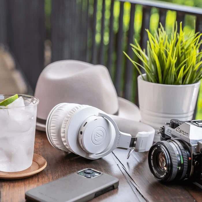 Audio-Technica ATH-M20xBT Auriculares Diadema Bluetooth Inalámbrico y Alámbrico con Micrófono - Blanco