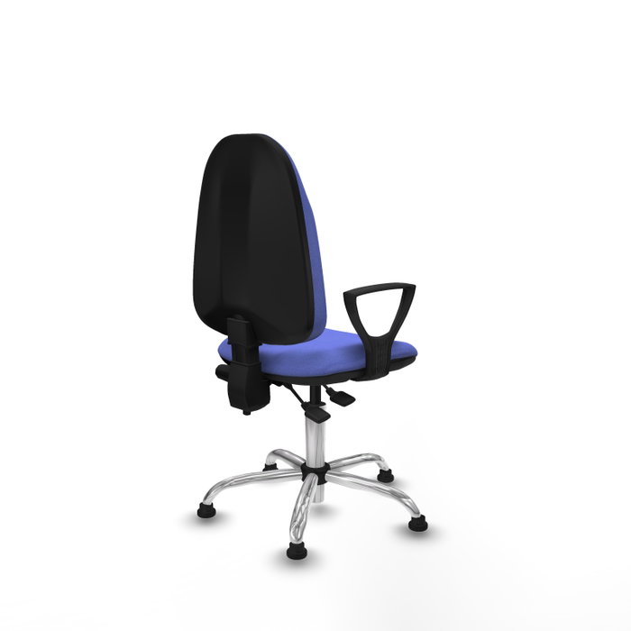 PIQUERAS Y CRESPO Silla de oficina Algarra Azul claro con brazos fijos PIQUERAS Y CRESPO Silla de oficina Algarra Azul claro con brazos fijos