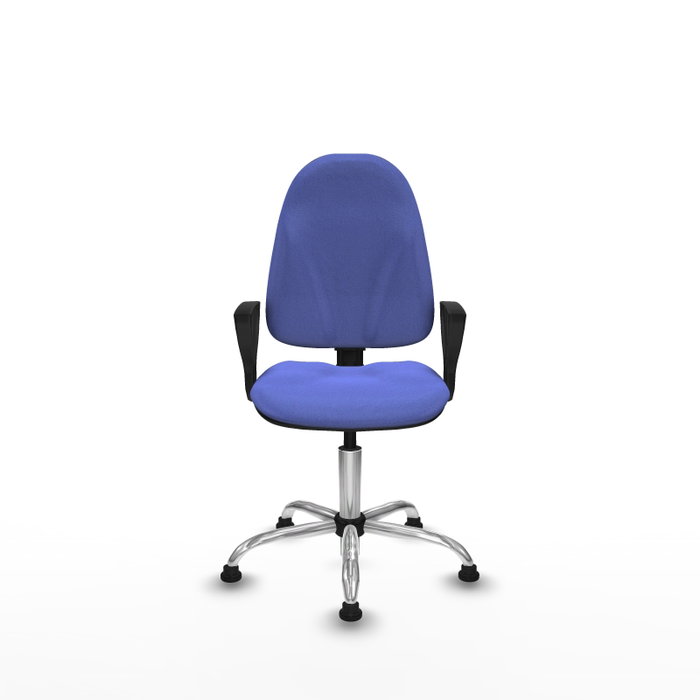 PIQUERAS Y CRESPO Silla de oficina Algarra Azul claro con brazos fijos PIQUERAS Y CRESPO Silla de oficina Algarra Azul claro con brazos fijos