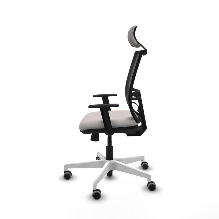 PIQUERAS Y CRESPO Silla de oficina Yunquera con mecanismo Sincro/Traslack Blanco y Negro PIQUERAS Y CRESPO Silla de oficina Yunquera con mecanismo Sincro/Traslack Blanco y Negro