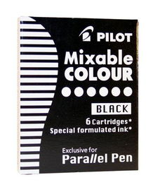 Recambio Pilot Pluma Parallel Pen Negra Caja De 6