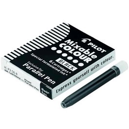 Pilot Cartucho de Recambio Para Paralell Pen - Negro - Caja de 6 Unidades