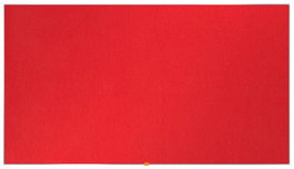 Tablero Fieltro Nobo Panoramica 85 (1890X1070 Mm) Rojo Brillante