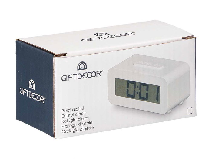 Giftdecor Reloj Despertador Digital, Colores Surtidos, Plástico ABS, 10.9x4.9x5 cm (Set de 24)