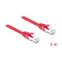 DeLOCK Cable de red RJ45 Cat.6A S/FTP 3m Rojo