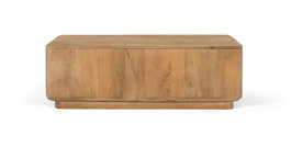 Giner y Colomer Mesa de Centro Madera de Mango Natural Esquinas Redondeadas