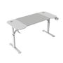 Mars Gaming Mesa Gaming Ergonómica Regulable en Altura MGD Ergo 140 Blanca 140x60cm con Alfombrilla XXL