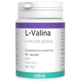 CODIVAL L-Valina 250Mg 60 Cápsulas Complemento Alimenticio Vegano