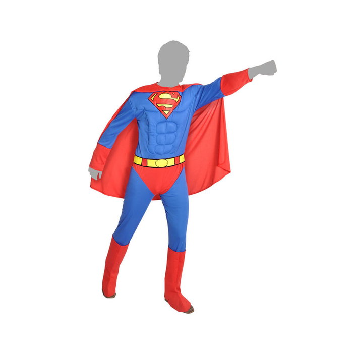 DC Comics Disfraz de Superman Hombre Adulto Negro