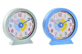 DKD Home Decor Reloj de Sobremesa PVC y Cristal Surtido de 2 Unidades