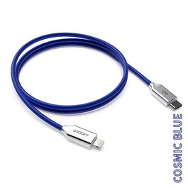 Cable Groovy Cable Usb-C - Lightning Apple Alto Rendimiento 2,0A Cobalto Pantone C6105 1 M.