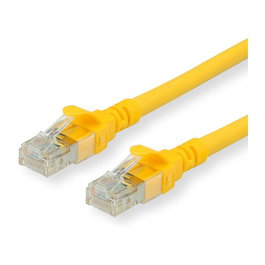 ROLINE Patchkabel 21152983 Cat.6A UTP LSOH 0.3 m Amarillo, Categoría 6a, Conectores RJ-45 Macho Chapado en Oro
