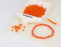 Innspiro Rocalla de vidrio redonda opaco naranja 3,8mm 120g