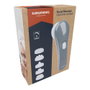 Grundig Masajeador Facial con 5 Cabezales Extraíbles y 2 Velocidades, Gris/Blanco