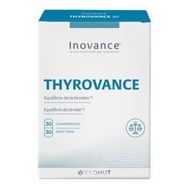 INOVANCE Thyrovance 30 Comp. Complemento Alimenticio para el Soporte de la Función Tiroidea con Iodo, Tirosina y Zinc