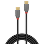 Lindy Cable USB 2.0 Type C a Type C Anthra Line 0,5m Negro/Gris
