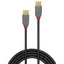 Lindy Cable USB 2.0 Tipo C a C Anthra Line 0.5m Doble Blindaje Conectores Dorados 480Mbps