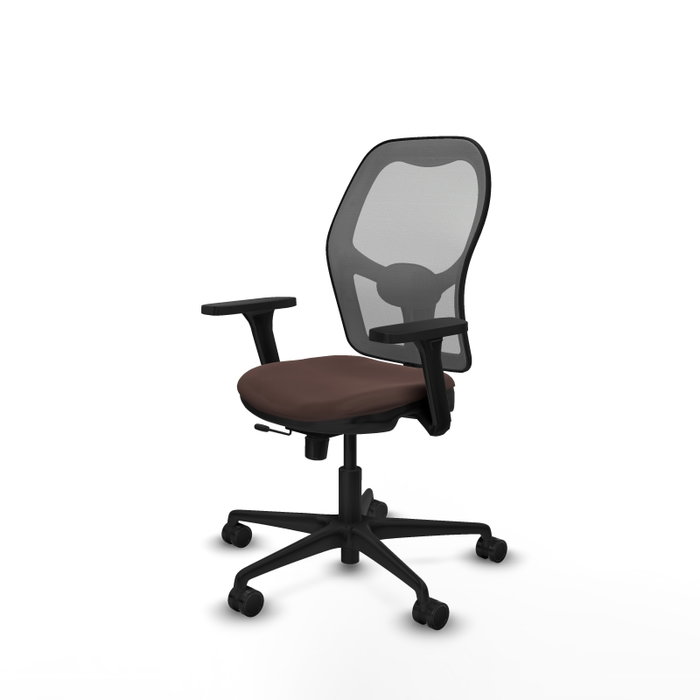 PIQUERAS Y CRESPO Silla de oficina Jorquera con mecanismo Sincro/Traslack, Marrón oscuro y Gris PIQUERAS Y CRESPO Silla de oficina Jorquera con mecanismo Sincro/Traslack, Marrón oscuro y Gris
