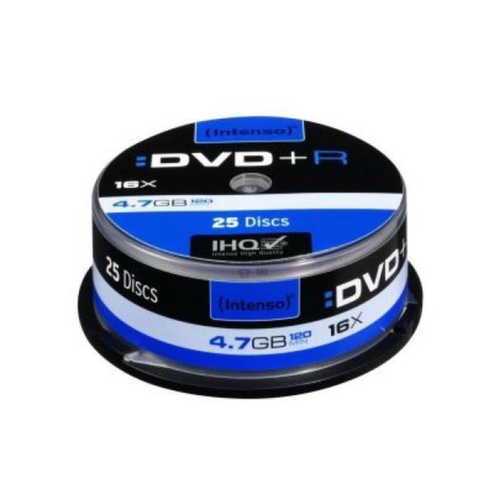 Intenso DVD+R 4.7GB 16x Tarrina 25uds