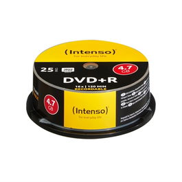 Intenso 4111154 DVD+R Virgenes 4.7GB 16x Tarrina 25 Unidades