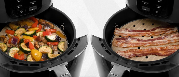 Inde Set 40 Papel Airfryer Perforado Redondo 23 cm (24 Unidades)