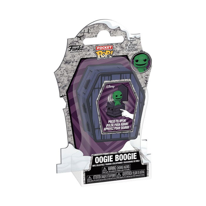 Pesadilla antes de Navidad Pack de Figura Coffin Pocket POP! Vinyl Oogie Boogie 6 cm